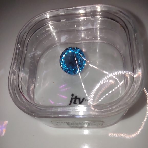 Loose Blue gem Stone 15mm, 11.75ct Jewelry Tv - Picture 6 of 7